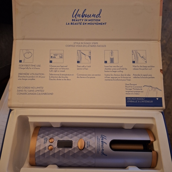Brand NEW* Conair Unbound cordless auto Hair Curler - Picture 4 of 9